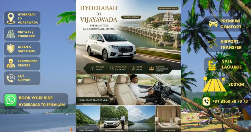 Hyderabad to vijayawada taxi
