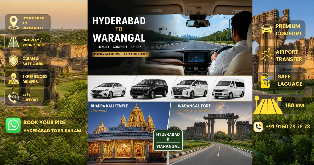 Hyderabad to Warangal Taxi