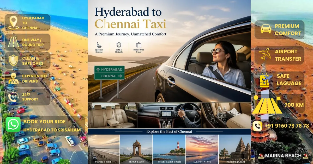 Hyderabad to Chennai Cab