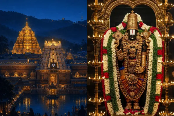 Tirupati Tirumala Temple darshan trip from Hyderabad by outstation cab.