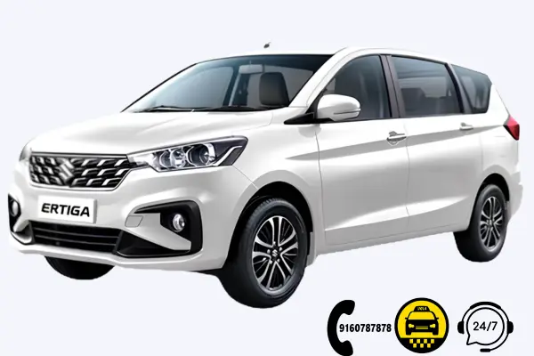 Ertiga taxi for Hyderabad car rental, outstation cabs, and family travel.
