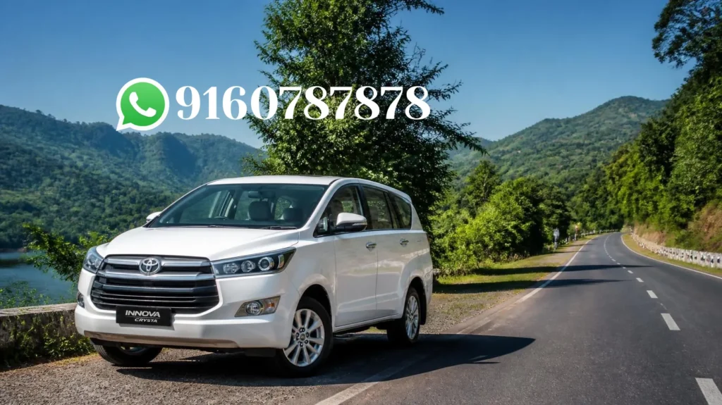 Toyota Innova Crysta for outstation taxi service and long drive cars in Hyderabad
