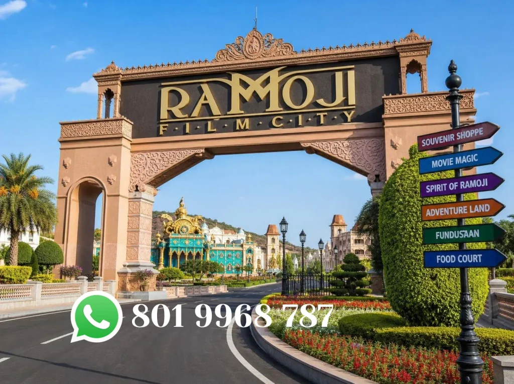 Grand cinematic sets and attractions at Ramoji Film City in Hyderabad